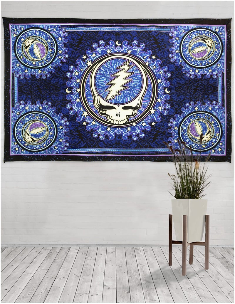 Sunshine Joy Grateful Dead Steal Your Face Tapestry Dan Morris Wall Art 60x90 Inches - Image 2